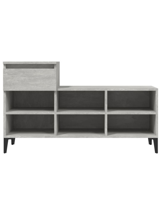 Botník betonově šedý 102x36x60 cm kompozitní dřevo
