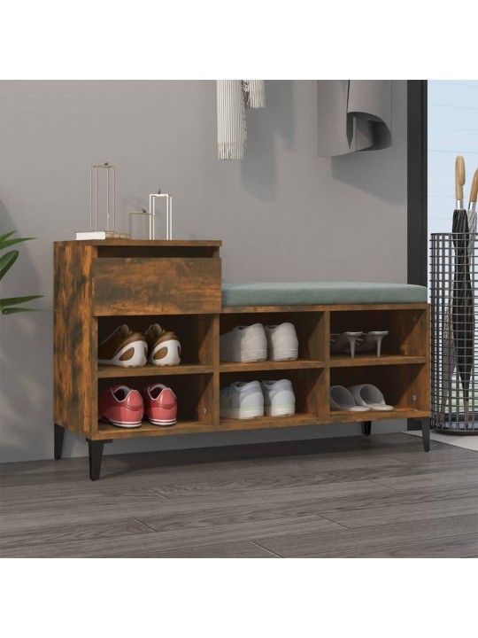 Botník kouřový dub 102x36x60 cm kompozitní dřevo