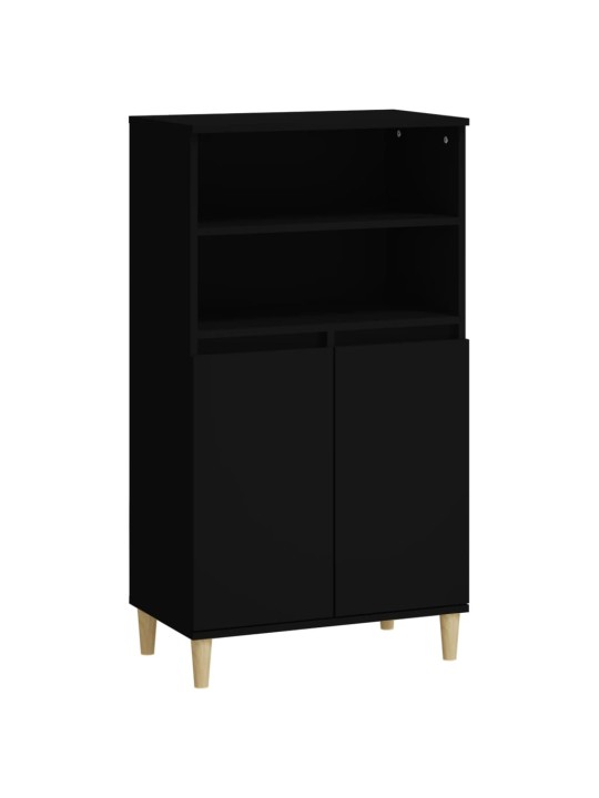 Skříň highboard černá 60 x 36 x 110 cm kompozitní dřevo