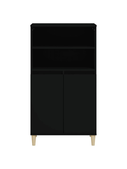 Skříň highboard černá 60 x 36 x 110 cm kompozitní dřevo