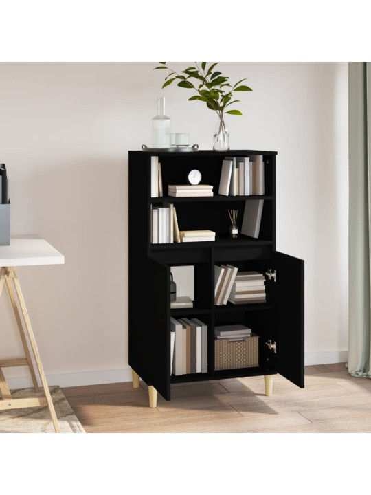 Skříň highboard černá 60 x 36 x 110 cm kompozitní dřevo