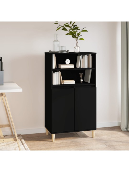 Skříň highboard černá 60 x 36 x 110 cm kompozitní dřevo