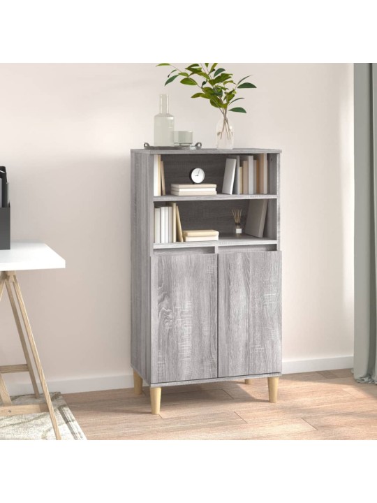Skříň highboard šedá sonoma 60 x 36 x 110 cm kompozitní dřevo