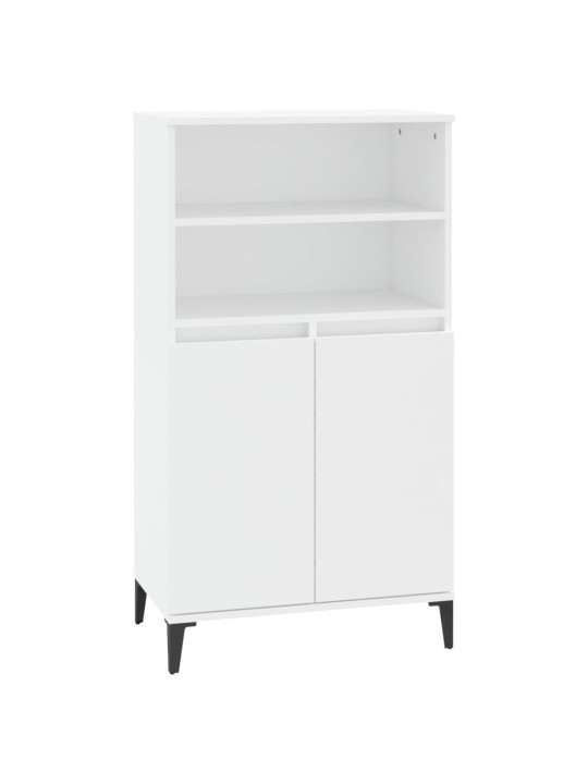 Skříň highboard bílá 60 x 36 x 110 cm kompozitní dřevo