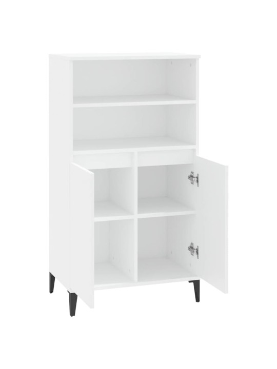 Skříň highboard bílá 60 x 36 x 110 cm kompozitní dřevo