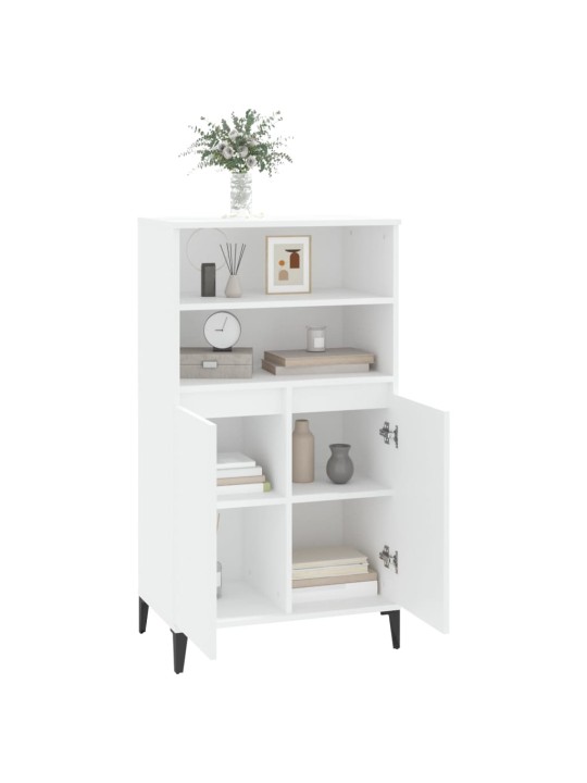 Skříň highboard bílá 60 x 36 x 110 cm kompozitní dřevo