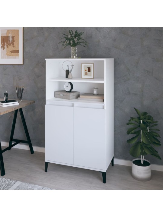 Skříň highboard bílá 60 x 36 x 110 cm kompozitní dřevo
