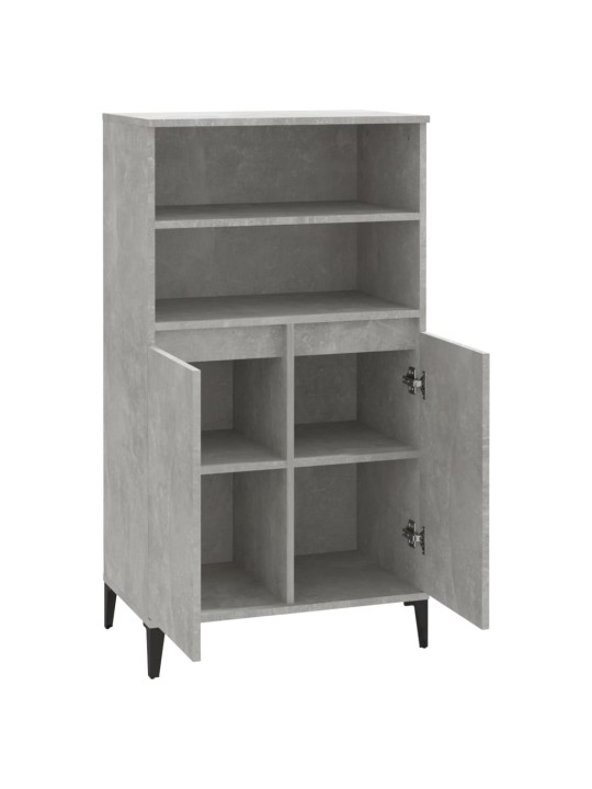 Skříň highboard betonově šedá 60 x 36 x 110 cm kompozitní dřevo