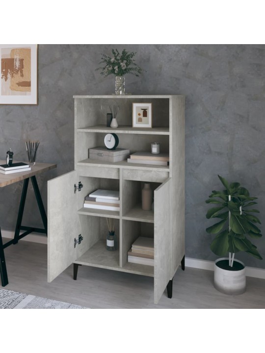 Skříň highboard betonově šedá 60 x 36 x 110 cm kompozitní dřevo