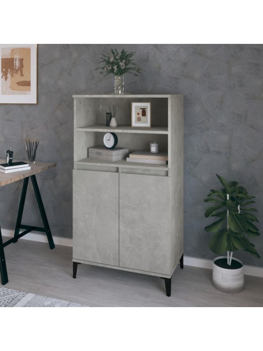 Skříň highboard betonově šedá 60 x 36 x 110 cm kompozitní dřevo