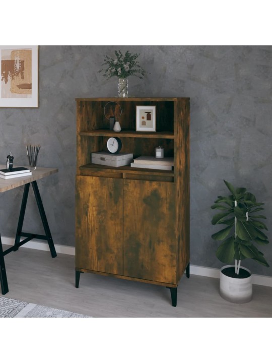 Skříň highboard kouřový dub 60 x 36 x 110 cm kompozitní dřevo