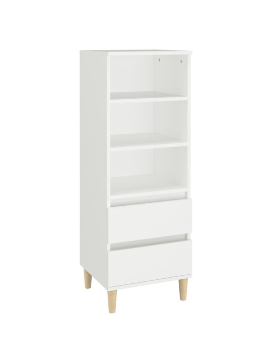 Skříň highboard bílá 40 x 36 x 110 cm kompozitní dřevo