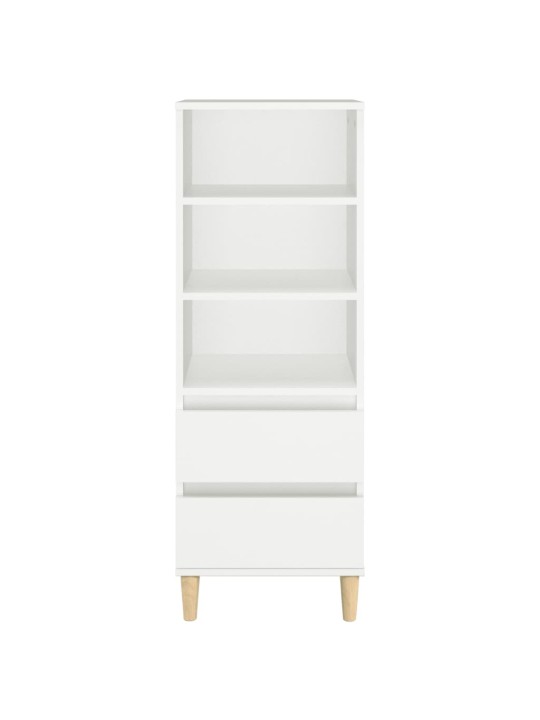 Skříň highboard bílá 40 x 36 x 110 cm kompozitní dřevo