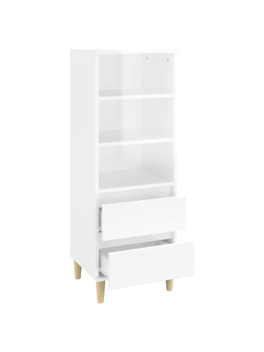 Skříň highboard bílá 40 x 36 x 110 cm kompozitní dřevo