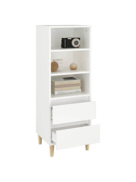 Skříň highboard bílá 40 x 36 x 110 cm kompozitní dřevo