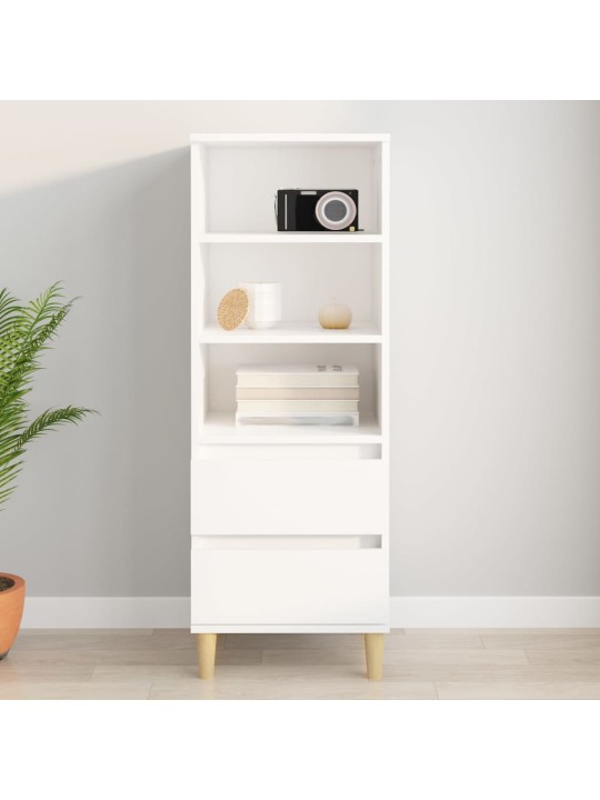 Skříň highboard bílá 40 x 36 x 110 cm kompozitní dřevo