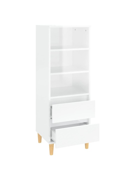 Skříň highboard bílá s vysokým leskem 40 x 36 x 110 cm kompozit