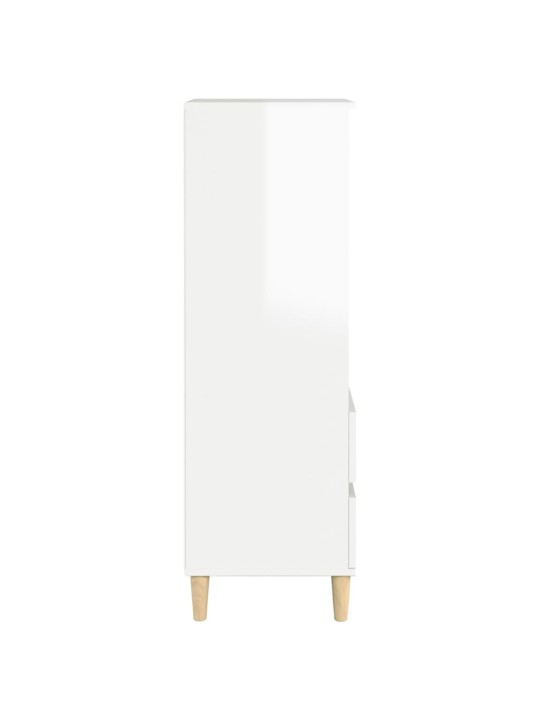 Skříň highboard bílá s vysokým leskem 40 x 36 x 110 cm kompozit