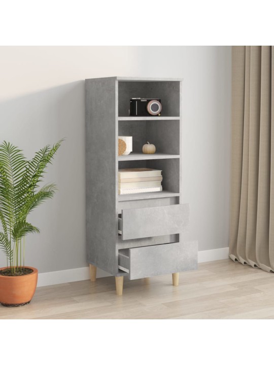 Skříň highboard betonově šedá 40 x 36 x 110 cm kompozitní dřevo