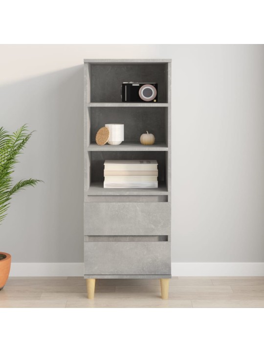 Skříň highboard betonově šedá 40 x 36 x 110 cm kompozitní dřevo