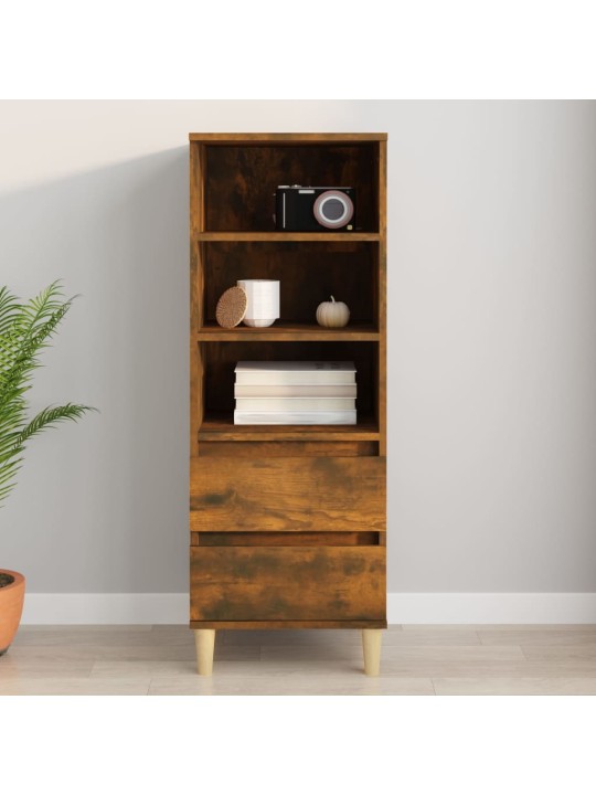 Skříň highboard kouřový dub 40 x 36 x 110 cm kompozitní dřevo
