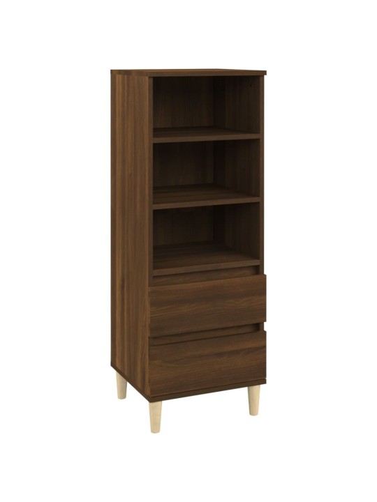 Skříň highboard hnědý dub 40 x 36 x 110 cm kompozitní dřevo