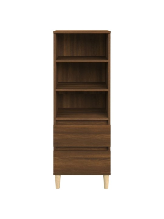 Skříň highboard hnědý dub 40 x 36 x 110 cm kompozitní dřevo
