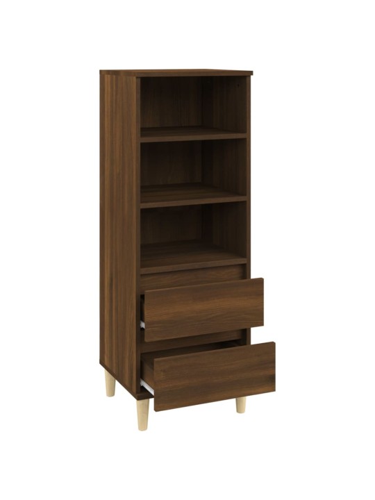 Skříň highboard hnědý dub 40 x 36 x 110 cm kompozitní dřevo