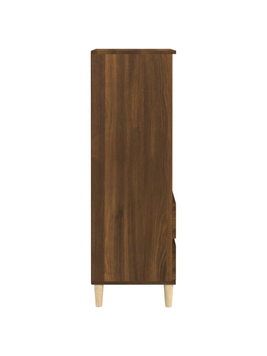 Skříň highboard hnědý dub 40 x 36 x 110 cm kompozitní dřevo