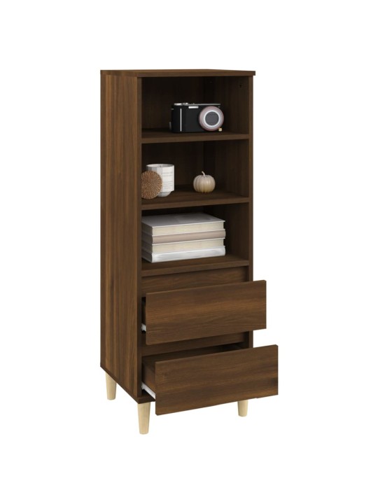 Skříň highboard hnědý dub 40 x 36 x 110 cm kompozitní dřevo
