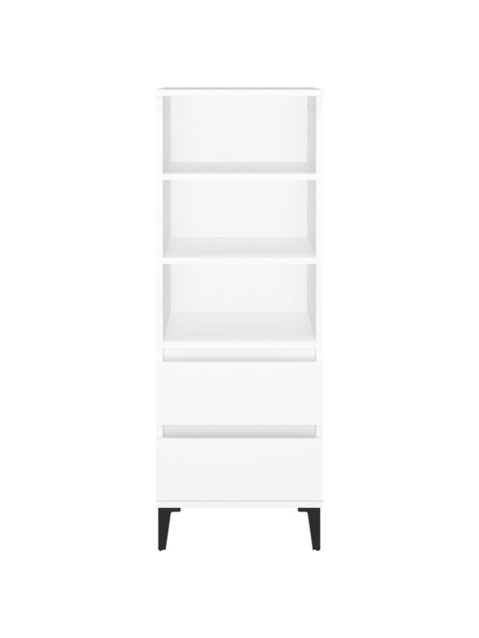 Skříň highboard bílá 40 x 36 x 110 cm kompozitní dřevo