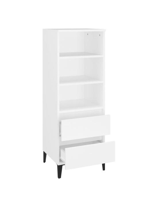 Skříň highboard bílá 40 x 36 x 110 cm kompozitní dřevo