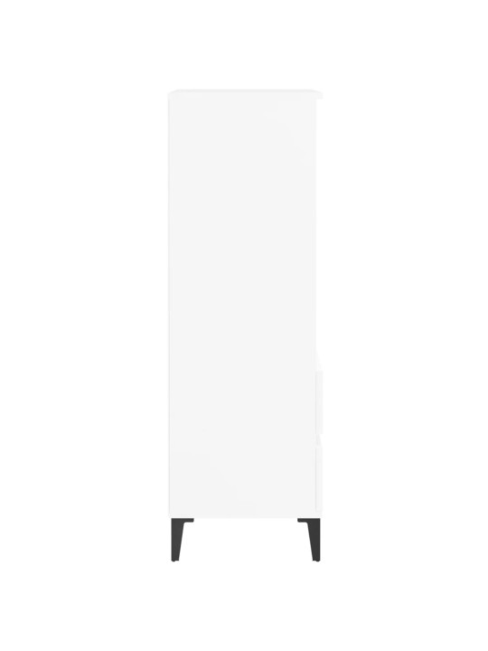 Skříň highboard bílá 40 x 36 x 110 cm kompozitní dřevo