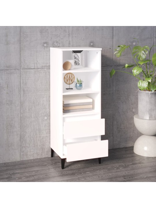 Skříň highboard bílá 40 x 36 x 110 cm kompozitní dřevo