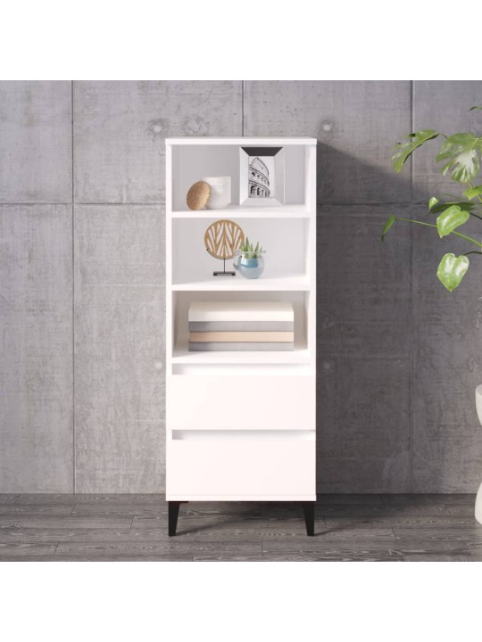 Skříň highboard bílá 40 x 36 x 110 cm kompozitní dřevo