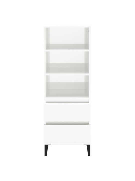Skříň highboard bílá s vysokým leskem 40 x 36 x 110 cm kompozit