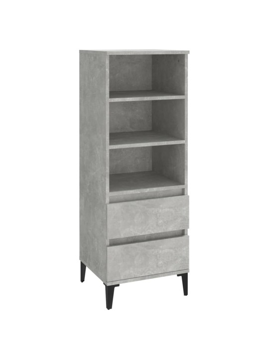 Skříň highboard betonově šedá 40 x 36 x 110 cm kompozitní dřevo