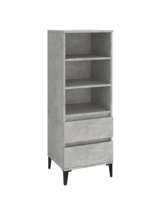 Skříň highboard betonově šedá 40 x 36 x 110 cm kompozitní dřevo