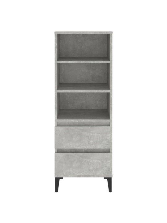 Skříň highboard betonově šedá 40 x 36 x 110 cm kompozitní dřevo