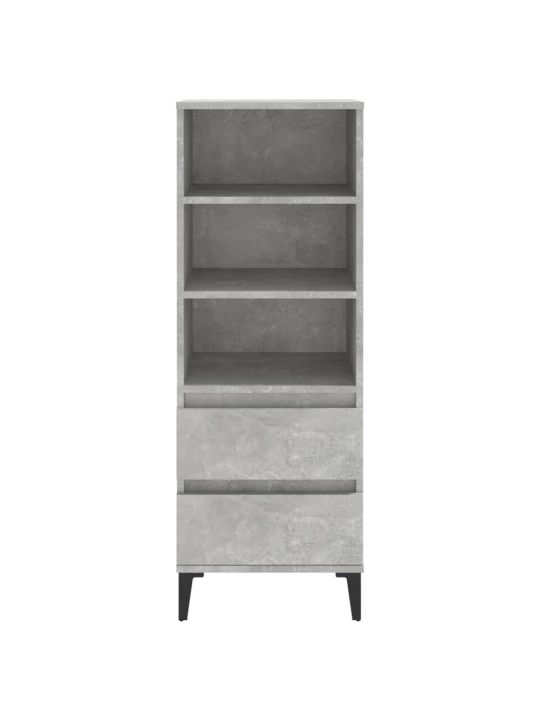 Skříň highboard betonově šedá 40 x 36 x 110 cm kompozitní dřevo