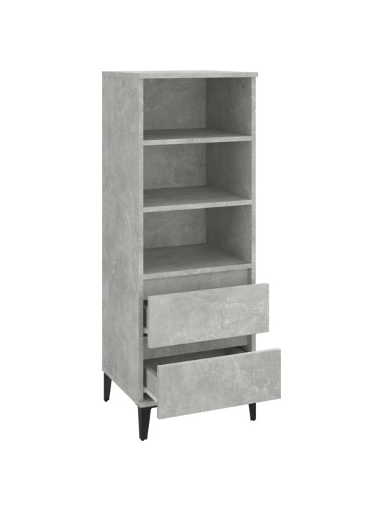 Skříň highboard betonově šedá 40 x 36 x 110 cm kompozitní dřevo
