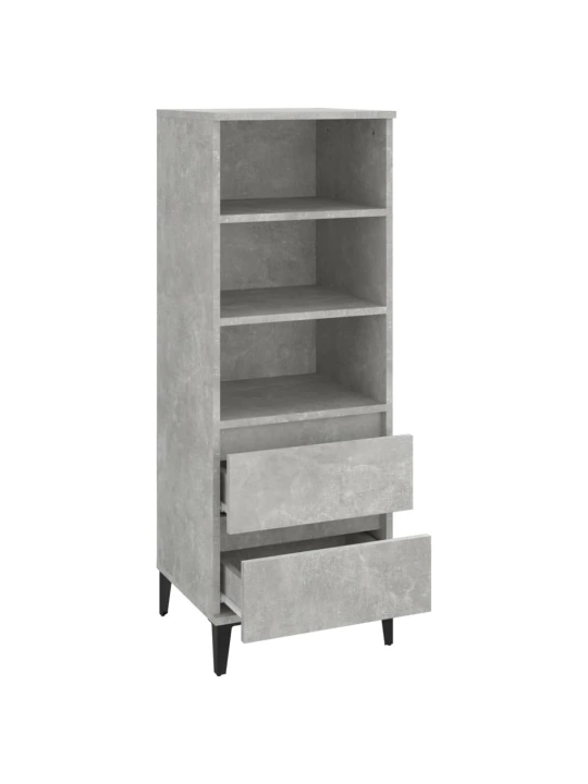 Skříň highboard betonově šedá 40 x 36 x 110 cm kompozitní dřevo