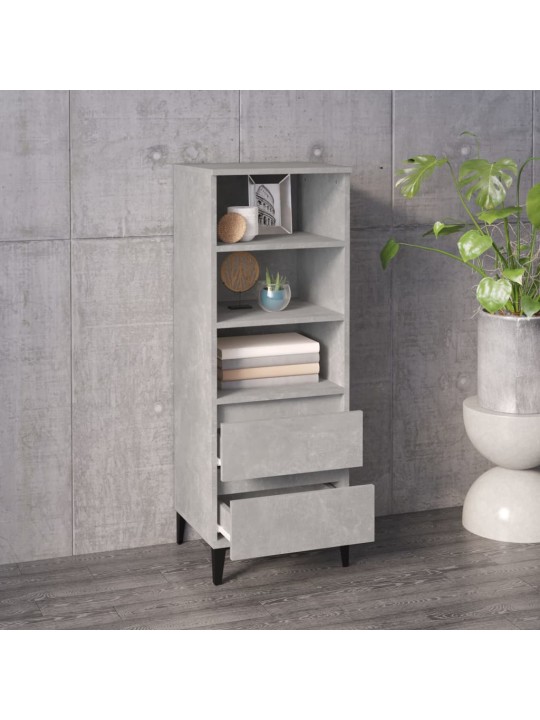 Skříň highboard betonově šedá 40 x 36 x 110 cm kompozitní dřevo