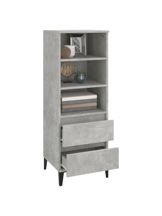 Skříň highboard betonově šedá 40 x 36 x 110 cm kompozitní dřevo