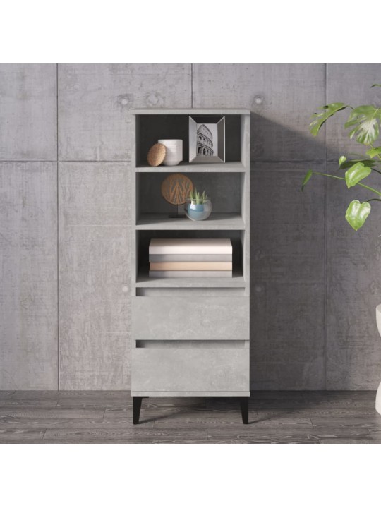 Skříň highboard betonově šedá 40 x 36 x 110 cm kompozitní dřevo