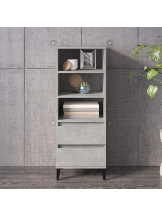 Skříň highboard betonově šedá 40 x 36 x 110 cm kompozitní dřevo