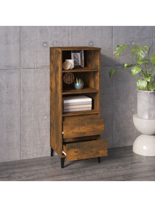 Skříň highboard kouřový dub 40 x 36 x 110 cm kompozitní dřevo