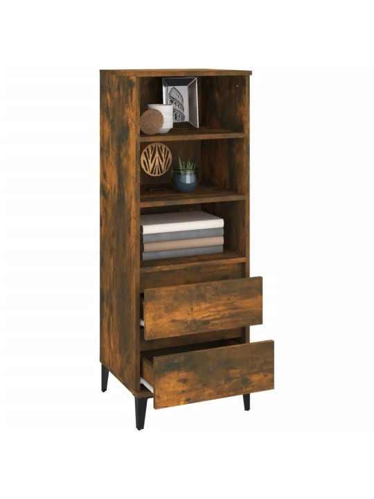 Skříň highboard kouřový dub 40 x 36 x 110 cm kompozitní dřevo