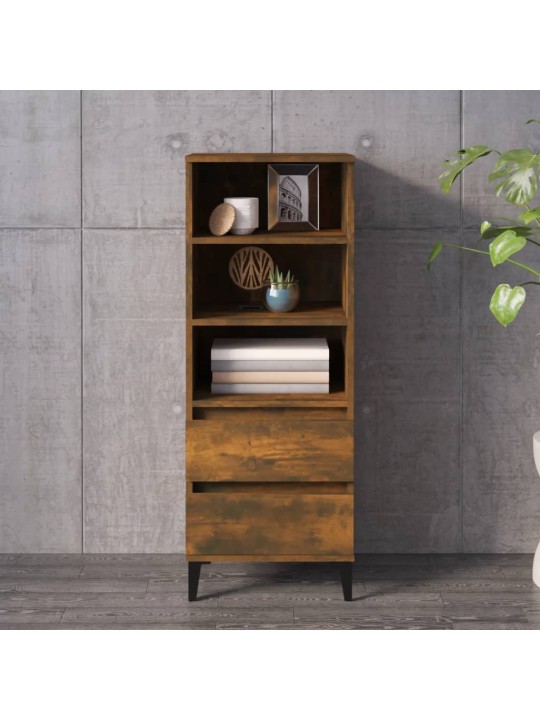 Skříň highboard kouřový dub 40 x 36 x 110 cm kompozitní dřevo