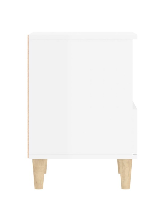 Noční stolky 2 ks bílé s vysokým leskem 40x35x50 cm